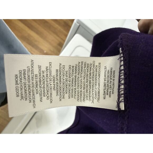 Polo Ralph Lauren Estate Rib 1/4 Zip Pullover Sweatshirt Purple Men’s Large - Picture 7 of 9